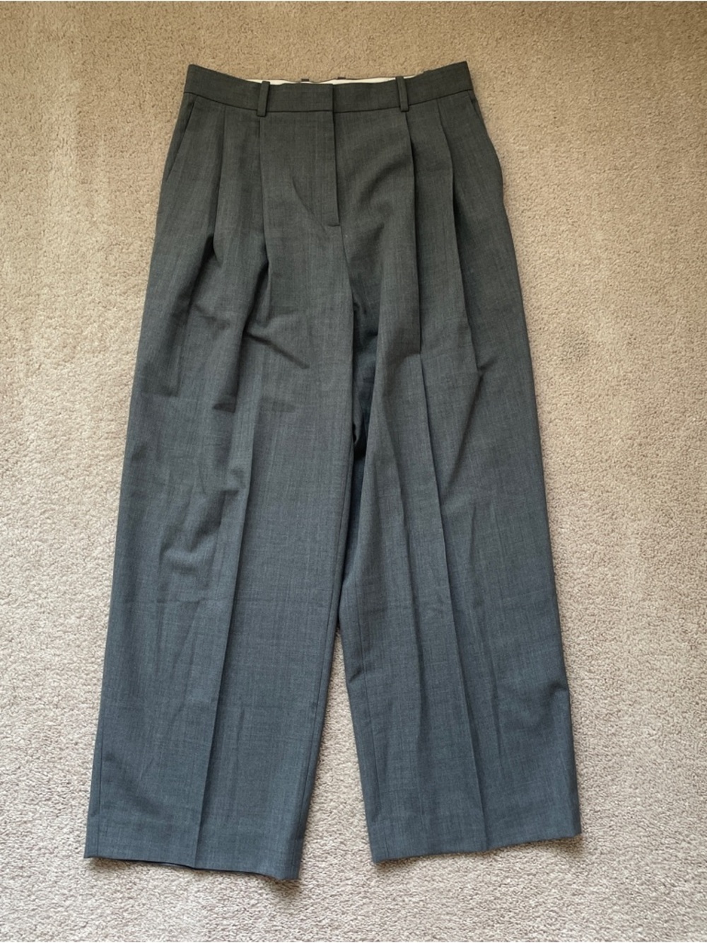 COS Wool Blend Pleated Trouser Pant - Sz 8